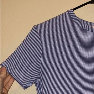 John Galt/ Brandy top! Cutie blue mini stripes🌈🌟